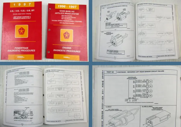 Chrysler Jeep 1997 Diagnostic Procedures Teves Mark IVG ABS + Engine 2,5 4,0 5,2