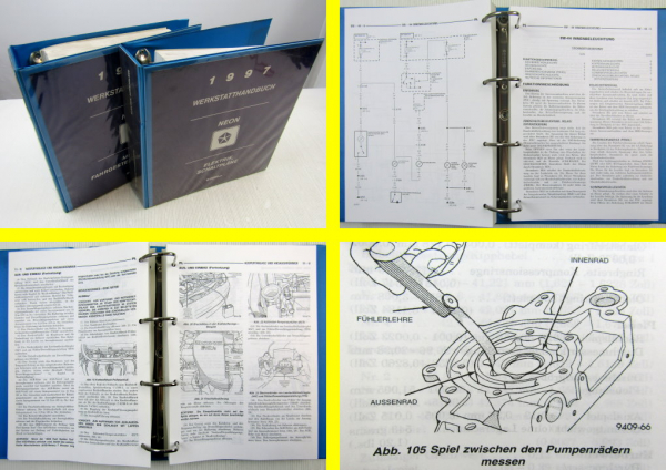 Chrysler Neon Modellcode PL 1997 Werkstatthandbuch Reparaturhandbuch in 2 Bd.