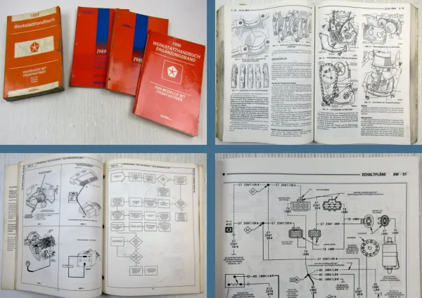 Chrysler Voyager Caravan Ram Van 1989 Werkstatthandbuch Reparatur + Ergänzungen
