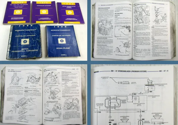 Chrysler Voyager Town & Country Dodge NS GS 1996 Werkstatthandbuch + Diagnose