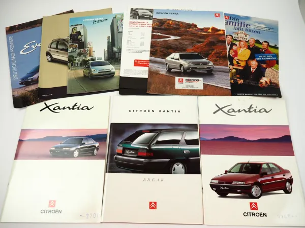 Citroen AX BX CX ZX C15 C25 Xsara Xantia Break Evasion ... 25x Prospekt