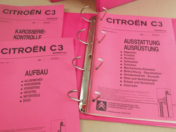Citroen C3 Karosserie Ausstattung Werkstatthandbuch Reparaturanleitung ab 2002