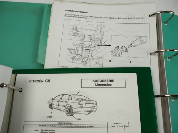 Citroen C5 Info Rapid Werkstatt Kundendienst Service Mitteilungen 2001 - 2006