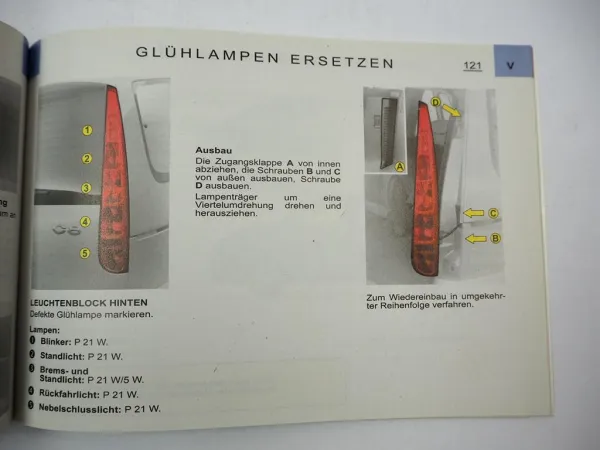 Citroen C8 Betriebsanleitung 10/2006 Bedienungsanleitung