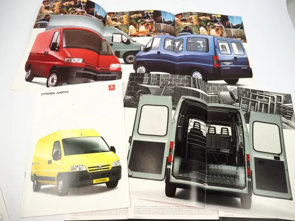 Citroen Jumper I Transporter Pritschenwagen Aufbau 3x Prospekt technische Daten