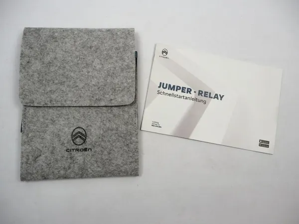 Citroen Jumper Relay Schnellstartanleitung mit Bordmappe 2022 Betriebsanleitung