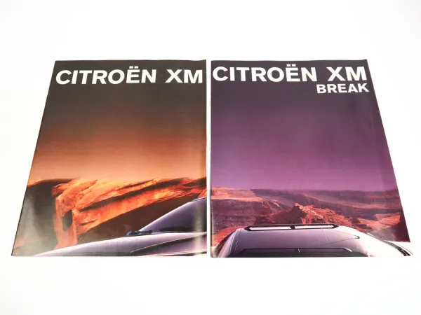 Citroen XM und XM Break Typ Y3 ca. 1991 2x Prospekt