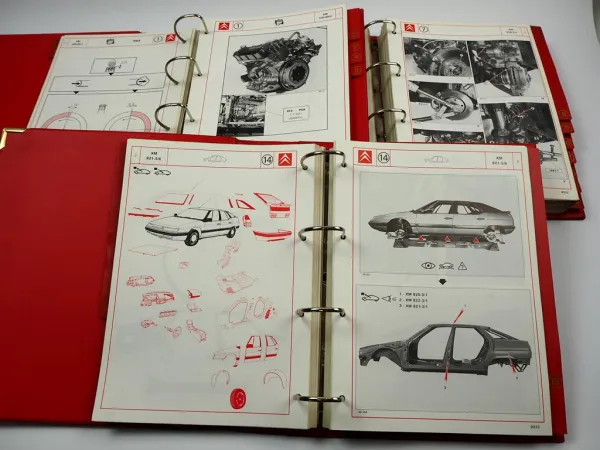 Citroen XM Y3 Karosserie & Mechanik Werkstatthandbuch Reparaturanleitung 1989
