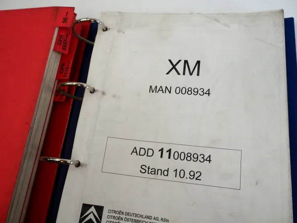 Citroen XM Y3 Y4 Elektrische Schaltpläne Schaltplan Elektrik ab 1989 / 1995 1996
