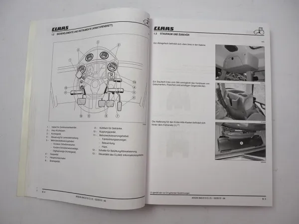 Claas Arion 510 520 530 540 610 620 630 640 C.I.S. Betriebsanleitung 2012