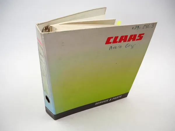 Claas Avero 240 Type 451 + C 370 430 490 Notice dutilisation entretien 2009/10