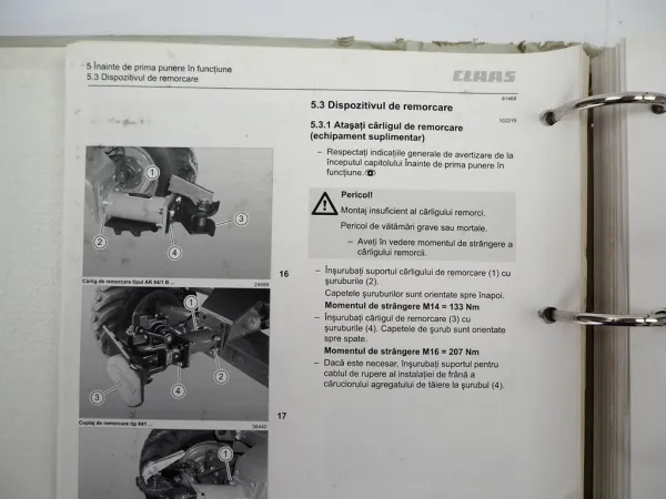 Claas Avero 240 Type 451 Instructiuni de utilizare 2010 Rumänisch