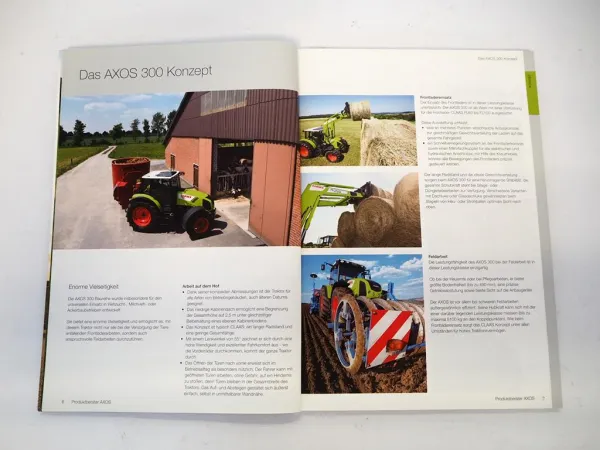 Claas Axos 310 320 330 340 Traktor Produktberater Verkaufshandbuch 2010