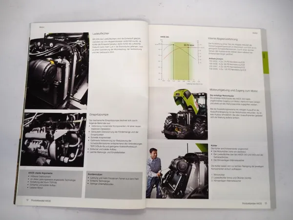 Claas Axos 310 320 330 340 Traktor Produktberater Verkaufshandbuch 2010