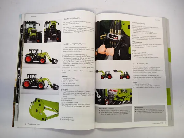 Claas Axos 310 320 330 340 Traktor Produktberater Verkaufshandbuch 2010
