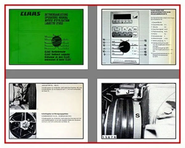 Claas Bordinformator Mähdrescher und Feldhäcksler Betriebsanleitung 1990