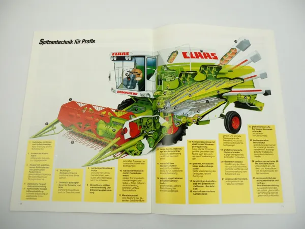 Claas Classic 78 bis 108 Mähdrescher Prospekt 1994