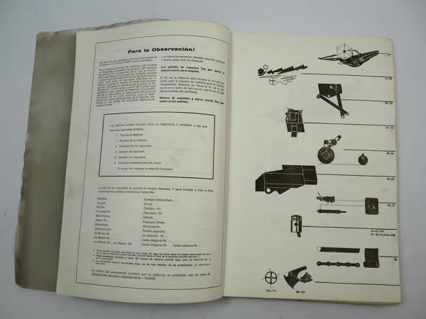 Claas Comet Mähdrescher Ersatzteilliste Ersatzteilkatalog 1971