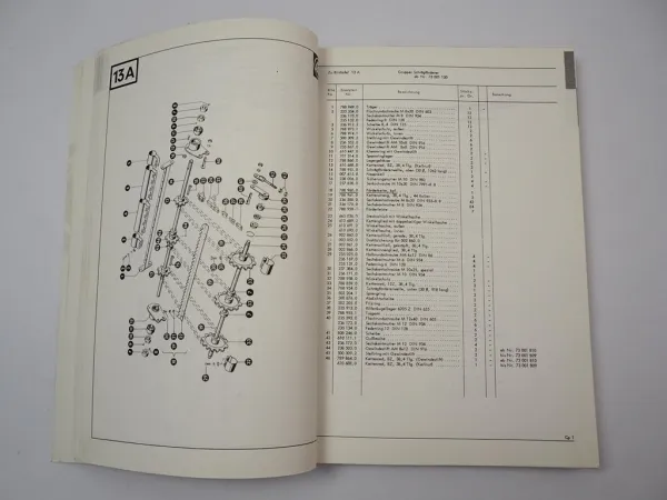 Claas Compact 25 Mähdrescher Ersatzteilliste Ersatzteilkatalog 1982