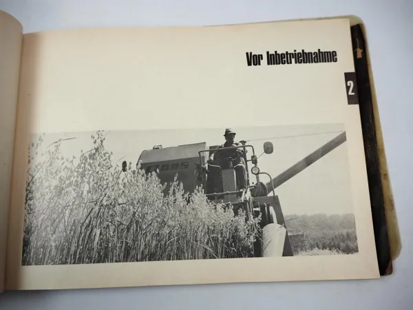 Claas Compact 30 Mähdrescher Betriebsanleitung Schmierplan 1976