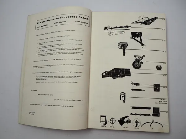 Claas Consul Mähdrescher Ersatzteilliste Ersatzteilkatalog 1980