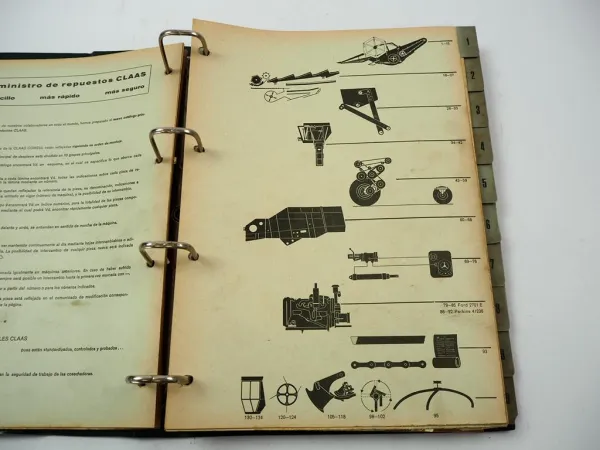 Claas Consul Mähdrescher Ersatzteilliste Ersatzteilkatalog ca. 1970