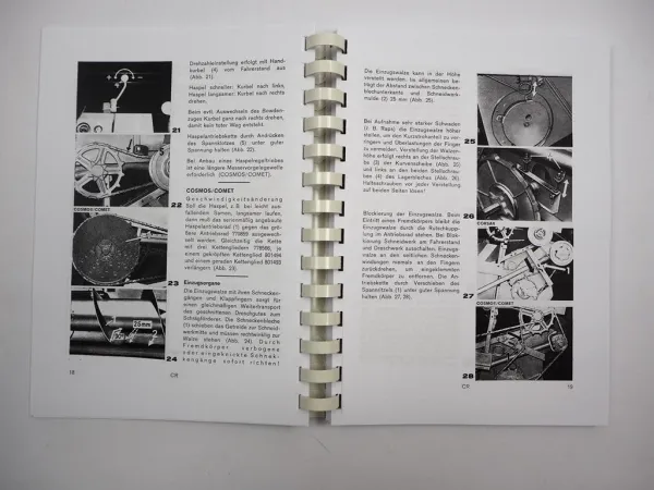 Claas Corsar Cosmos Comet Betriebsanleitung Mähdrescher 1991