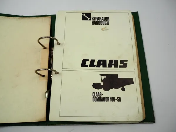Claas Dominator 106 96 86 76 66 56 Mähdrescher Werkstatthandbuch Reparatur 1982