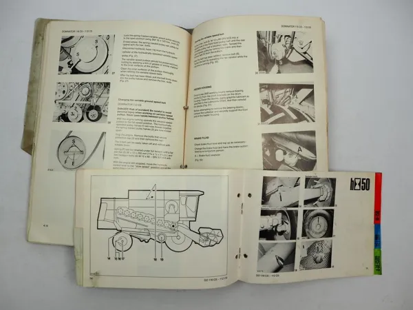 Claas Dominator 112 114 115 116 CS Operators Manual Maintenance Lubrication 1985