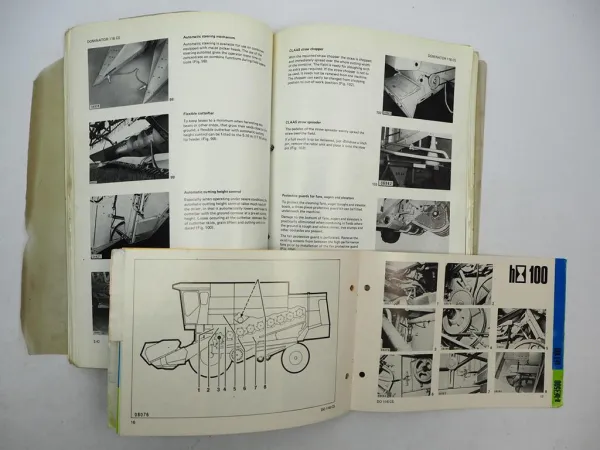 Claas Dominator 116 CS Combine Operators Manual Maintenance Lubrication 1982