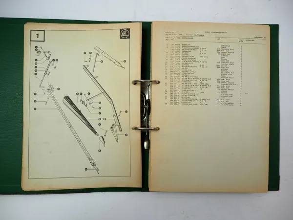Claas Dominator 38 Mähdrescher Ersatzteilliste Spare Parts List 1982