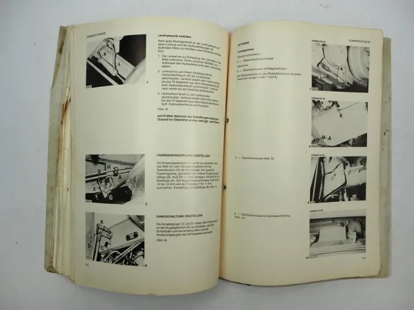 Claas Dominator 58 68 Mähdrescher Betriebsanleitung Wartung Schaltplan 1983