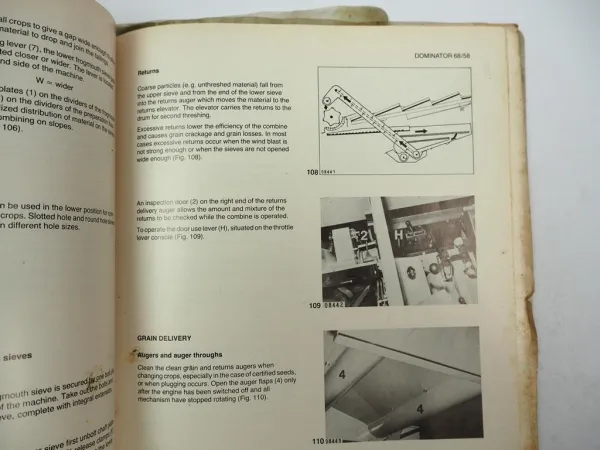 Claas Dominator 58 68 Operators Manual Maintenance Wiring Diagram 1983 engl.