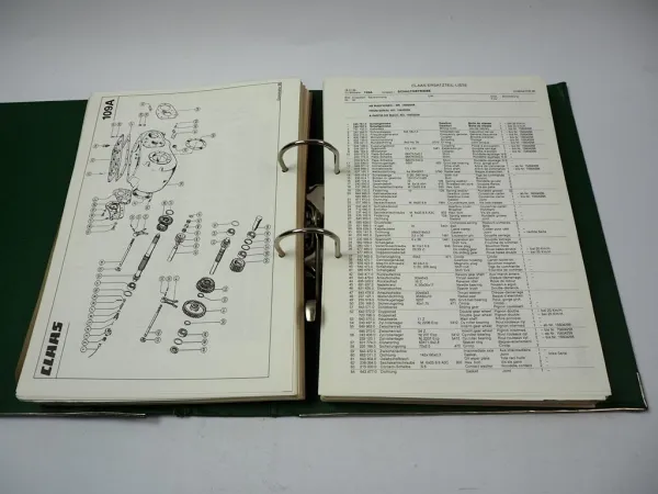 Claas Dominator 68 68 S Mähdrescher Ersatzteilkatalog Spar Parts List 1989