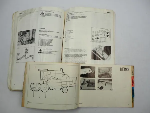 Claas Dominator 68S Mähdrescher Betriebsanleitung Wartung Schmierplan 1990