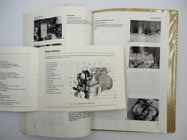 Claas Dominator 68S Notice d utilisation entretien Perkins 6.3544 Moteur 1987