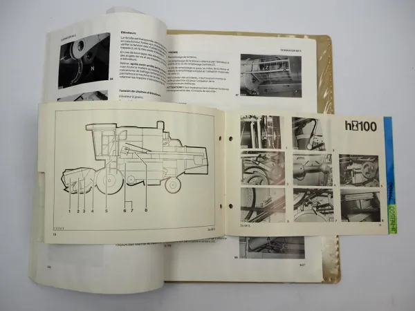 Claas Dominator 68S Notice d utilisation entretien Perkins 6.3544 Moteur 1987