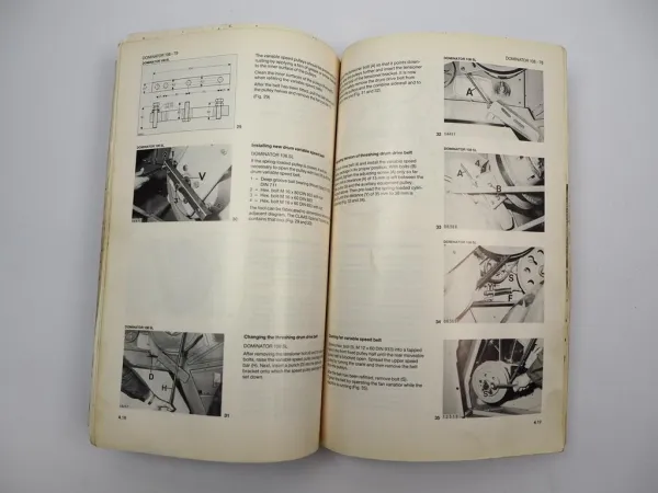 Claas Dominator 78 88 98 108 SL S Combine Operators Manual 1986 Englisch