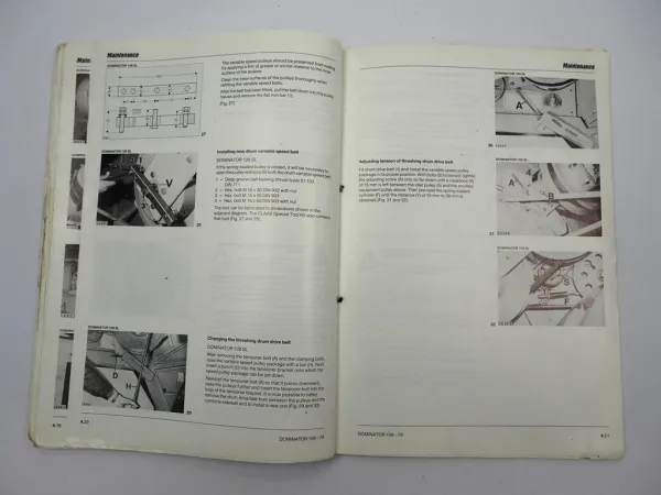 Claas Dominator 78 88 98 108 SL S Combine Operators Manual 1989 Englisch