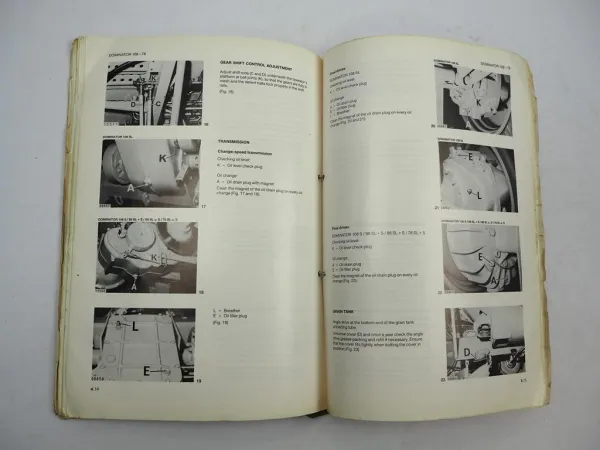 Claas Dominator 78 88 98 108 SL S Combine Operators Manual Maintenance 1986