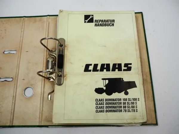 Claas Dominator 78 88 98 108 SL S Mähdrescher Werkstatthandbuch Reparatur 1992