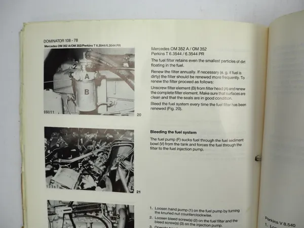 Claas Dominator 78 88 98 108 SL S Operators Manual Maintenance 1986