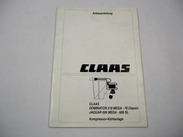 Claas Dominator 78 bis 218 Mega Jaguar 685SL bis 695 Mega Kühlanlage Anbau 1994