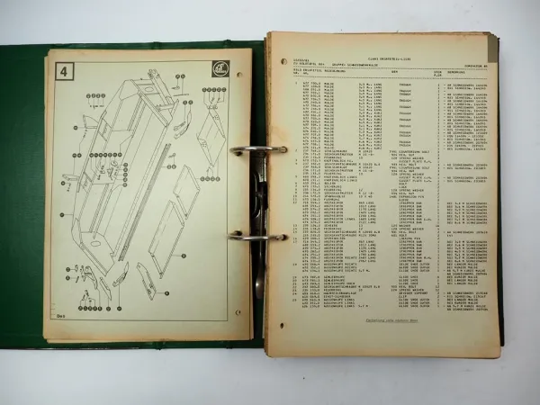 Claas Dominator 80 85 Mähdrescher Ersatzteilliste Spare Parts List 1983