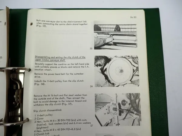 Claas Dominator 85 Combine Repair Service Manual 1978 Englisch