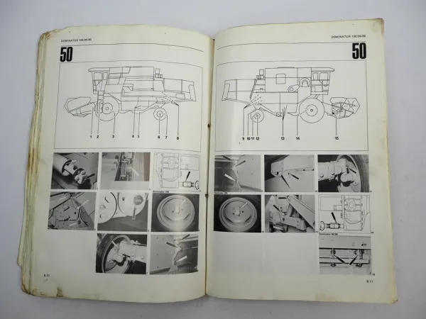 Claas Dominator 86 96 106 Operators Manual Maintenance Wiring Diagram 1981 engl.