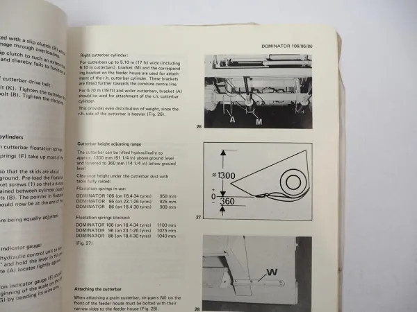 Claas Dominator 86 96 106 Operators Manual Maintenance Wiring Diagram 1983 engl.