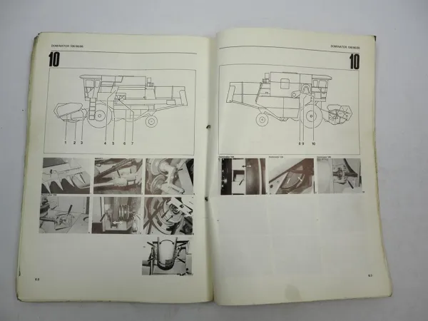 Claas Dominator 86 96 106 Operators Manual Maintenance Wiring Diagram engl. 1981