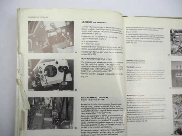 Claas Dominator 86 96 106 ST Operators Manual Maintenance Lubrication 1985 engl.