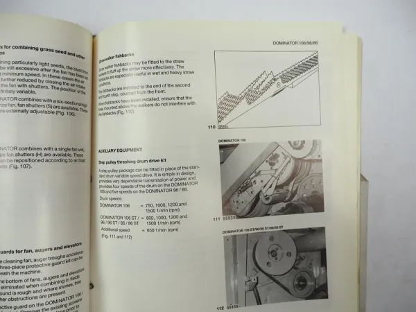 Claas Dominator 86 96 106 ST Operators Manual Maintenance Wiring Diagram 1985
